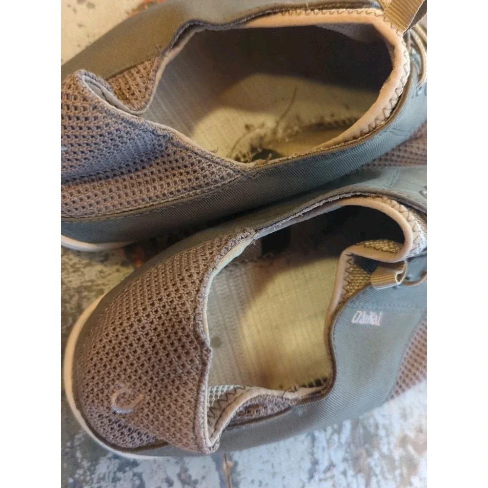 Men's OLUKAI Moku Pae Men's Boat Shoes Comfort Wet Tie‎ Laces & Stretch US 9.5